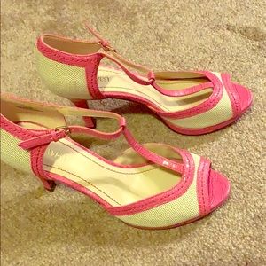 New pink & khaki sandal